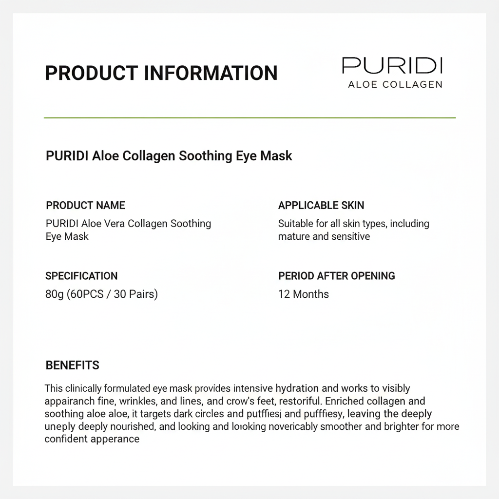 Puridi Eye Renewal Patches
