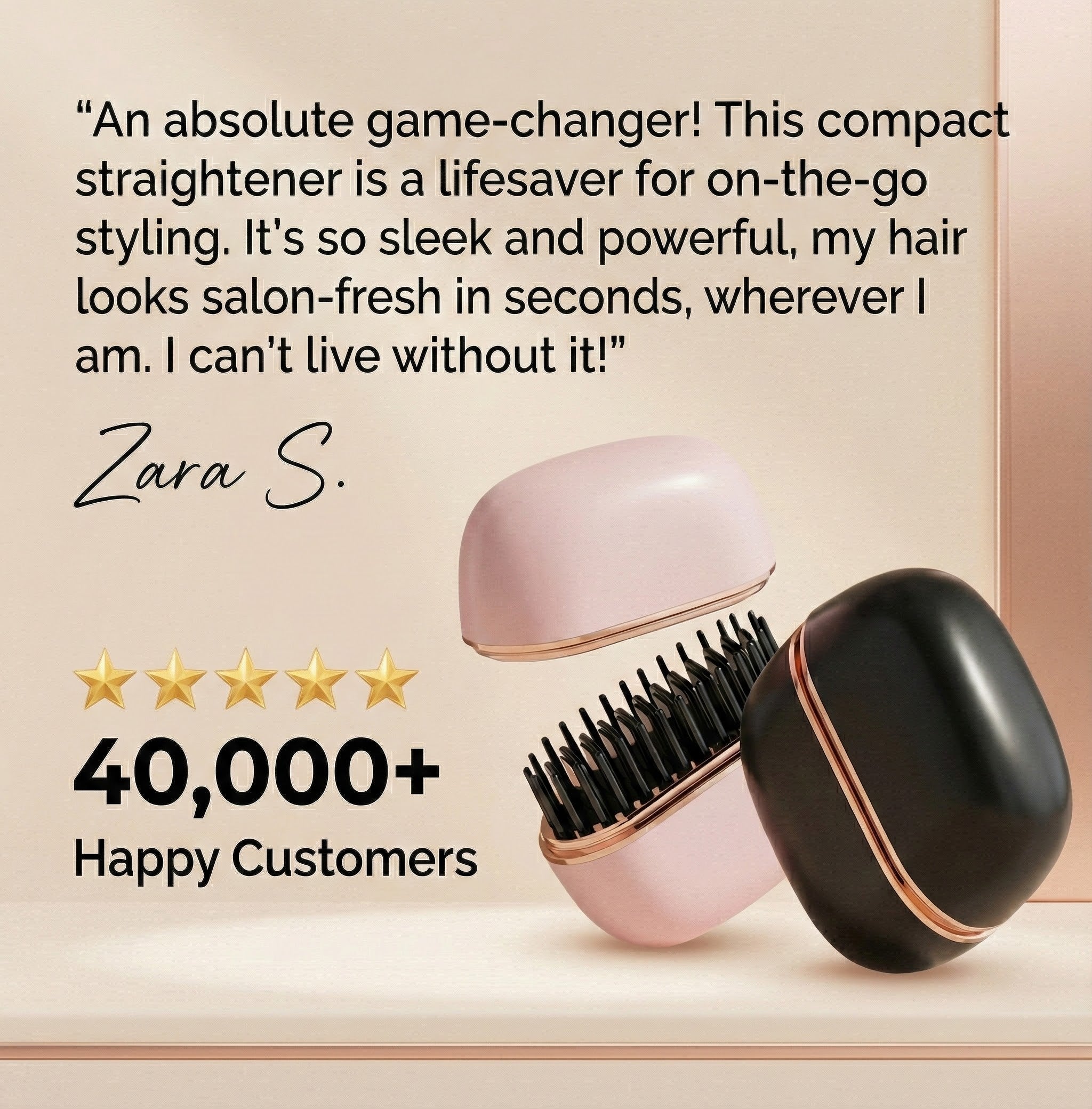 Puridi SmoothGo™ Mini Straightener