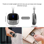 2025 Mini Portable Hanging Neck Massager With Heat Electric EMS TENS Pulse Hot Compress Smart Cervical Spine Massager Shoulder