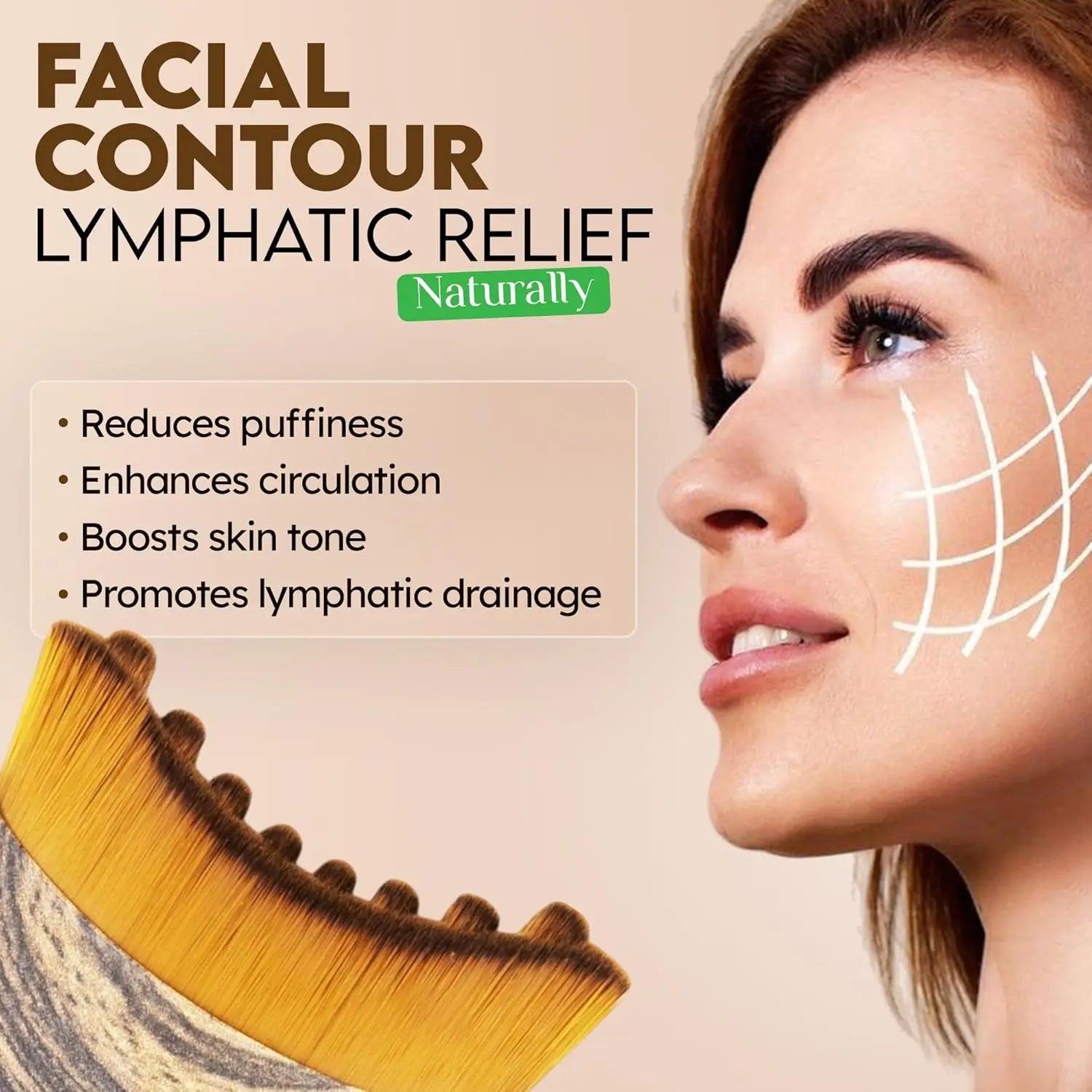 Lymphatic Facial Brush Massage