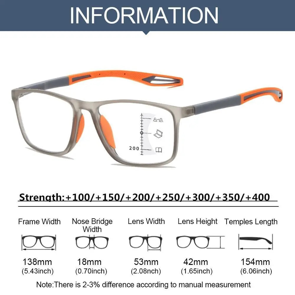Puridi FOCUS+ Multifocal Reading Glasses
