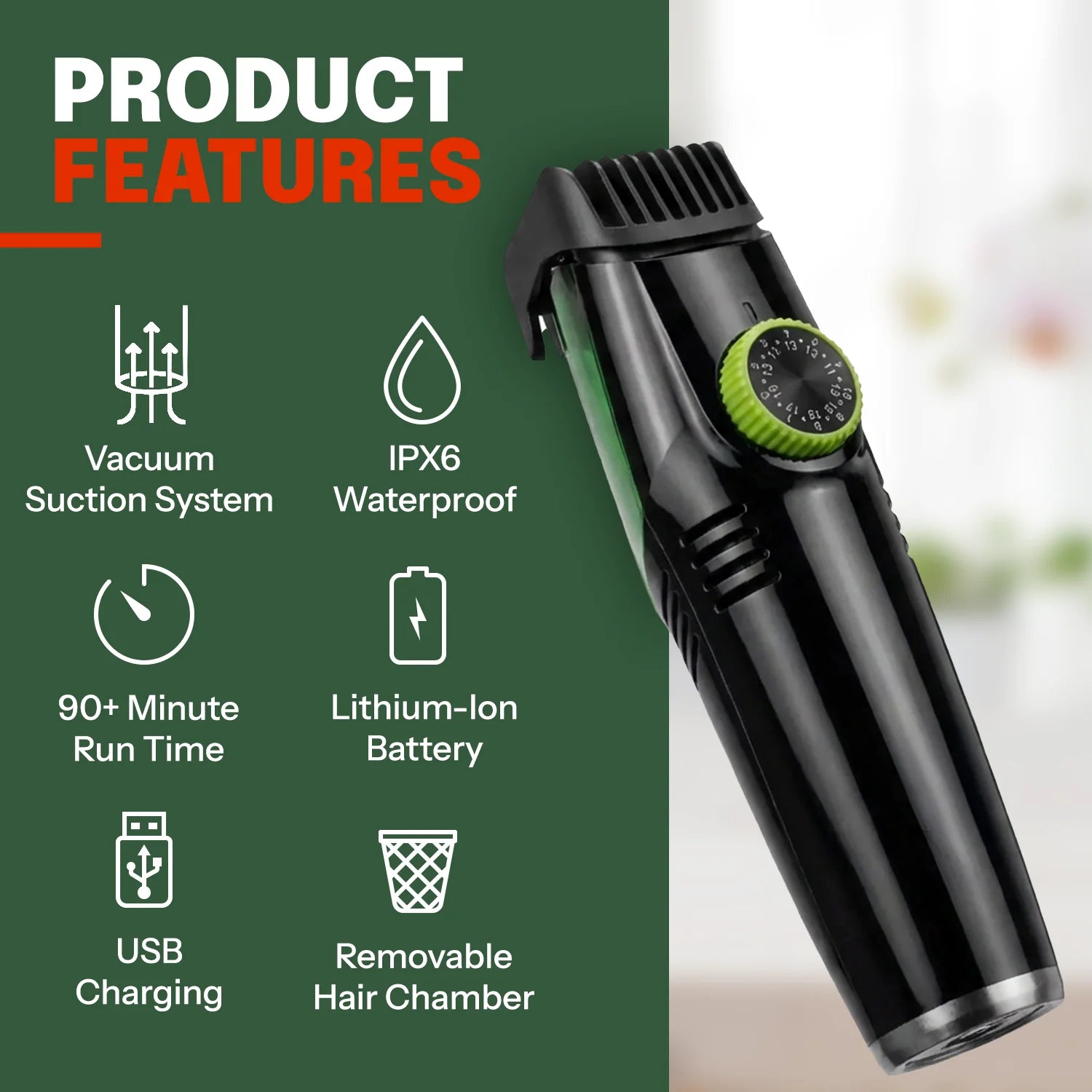 Puridi TrimVac™ Beard Trimmer